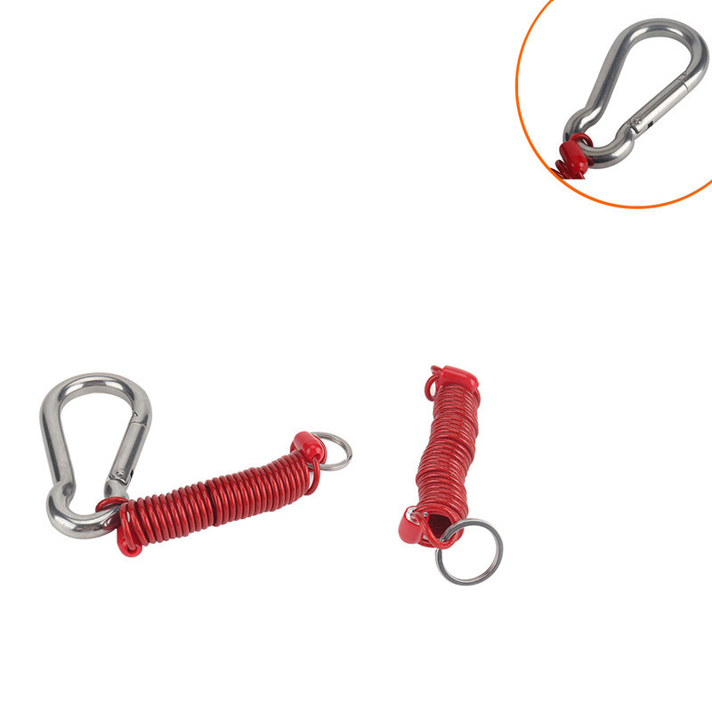 Apsaugos nuo kritimo / nuo kritimo jungtis RV valtims ir daugiau RV priekabos saugos elastinė virvė SS draudimo sagtis, spyruoklinis kablys 80 mm