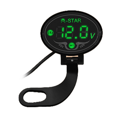Contor de tensiune pentru motocicletă DC 9V până la 24V Voltmetru digital Afișaj LED Voltmetru rezistent la apă Indicator de înaltă precizie L41A