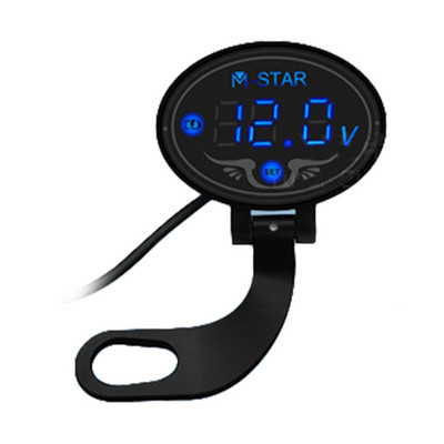 Contor de tensiune pentru motocicletă DC 9V până la 24V Voltmetru digital Afișaj LED Voltmetru rezistent la apă Indicator de înaltă precizie L41A