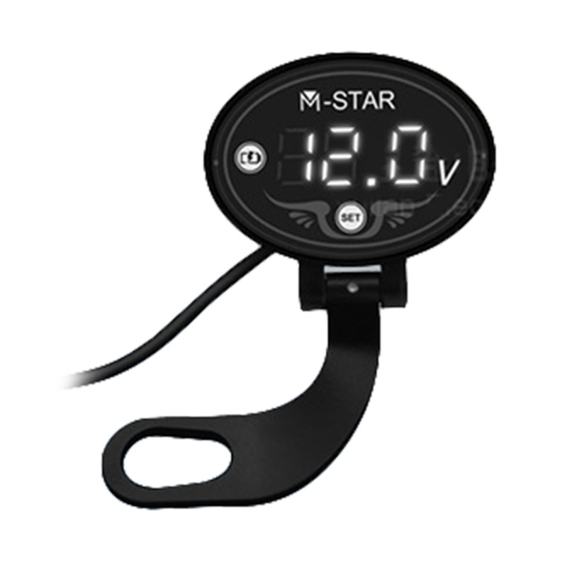 Contor de tensiune pentru motocicletă DC 9V până la 24V Voltmetru digital Afișaj LED Voltmetru rezistent la apă Indicator de înaltă precizie L41A