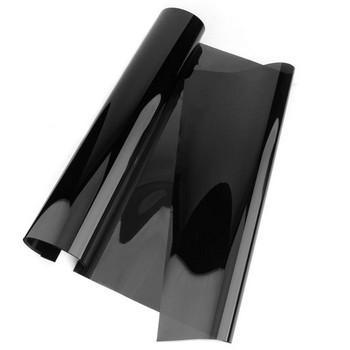 300x50cm Πρακτικό Άκοπο Επαγγελματικό Αυτοκόλλητο Μαύρο Γυαλί σκίαστρο μεμβράνη 5% VLT απόχρωση παραθύρου αυτοκινήτου