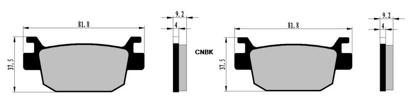 Diskinių stabdžių trinkelių rinkinys, skirtas HONDA NSS250 NSS 250 AX5 AX6 A7 ABS Froza Z 2005 2006 2007 / EX5 EX6 ABS Froza EX 2005 2006 m.