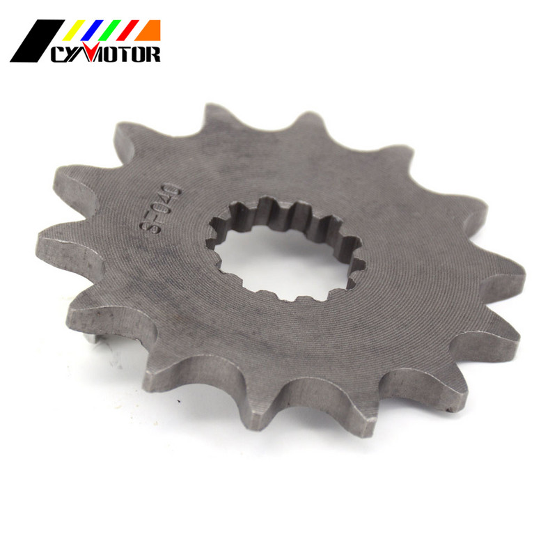 Pinion pentru lanț motor față 13T 14T pentru KX250 YFM660 WR450F YZ450F YZ450FX KX250 KLX300 RGV250 YFZ450 KX YFM WRF YZF KLX RGV