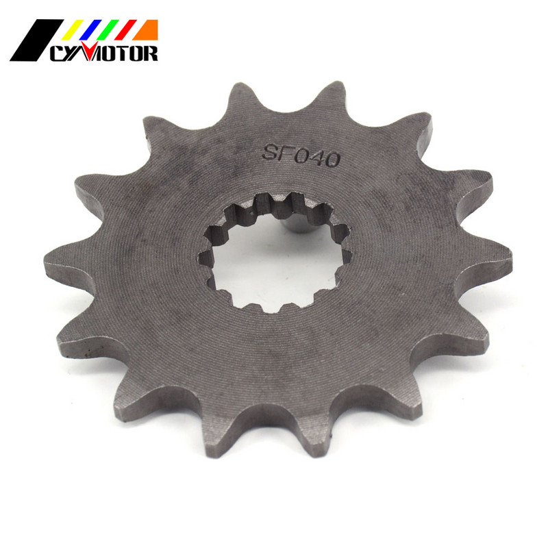Pinion pentru lanț motor față 13T 14T pentru KX250 YFM660 WR450F YZ450F YZ450FX KX250 KLX300 RGV250 YFZ450 KX YFM WRF YZF KLX RGV