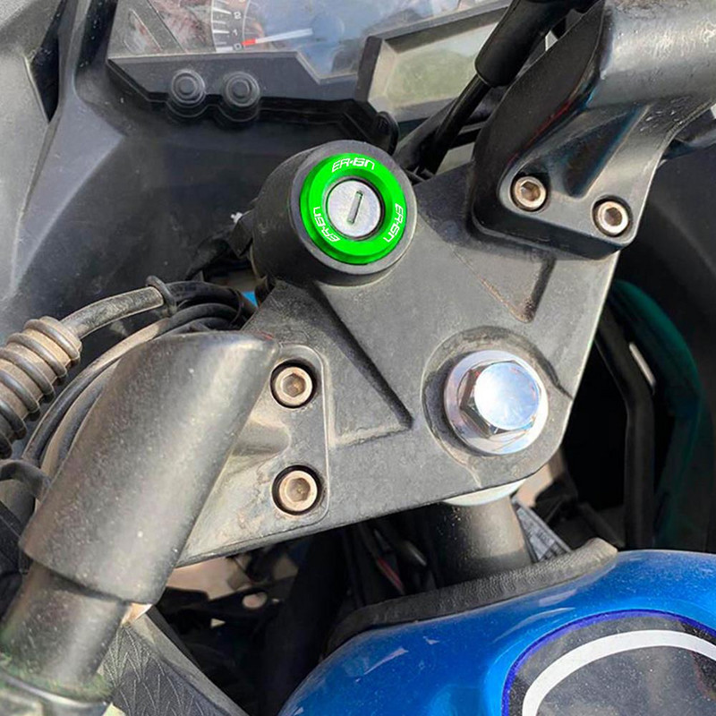 Pentru KAWASAKI ER6N ER 6N Inel de acoperire a comutatorului de aprindere din aluminiu pentru motocicleta er-6n 2009-2022 2017 2016 2015 2014 2013 2012 2011 2010