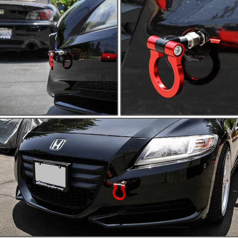Cârlig de remorcare față spate pentru curse de mașini pentru Honda Civic pentru mașină japoneză Set de bare de remorcare universal pentru cârlig de remorcare