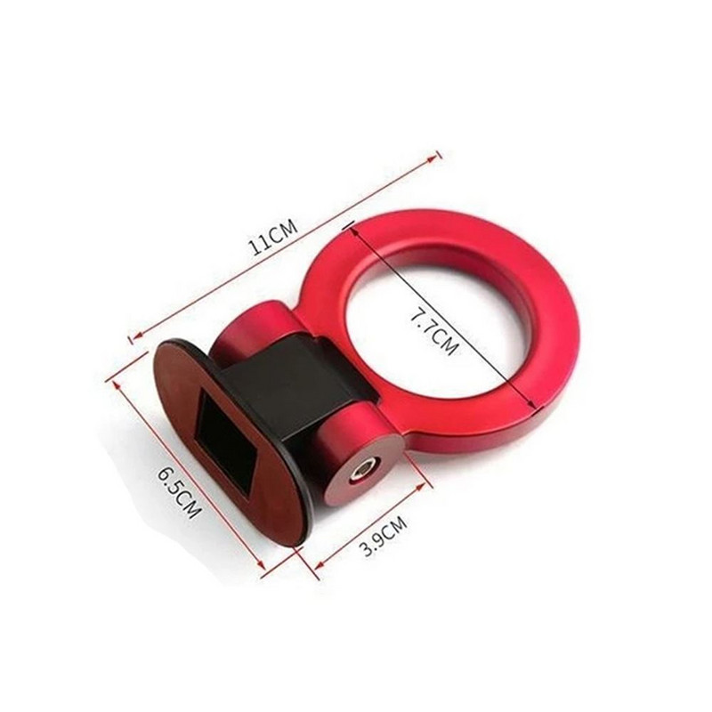 Univerzálne háky na prívesy do auta, nálepky, dekorácia, zadná predná časť auta, pripevnenie pretekárskeho krúžku na príves, ťažný hák s kľúčmi