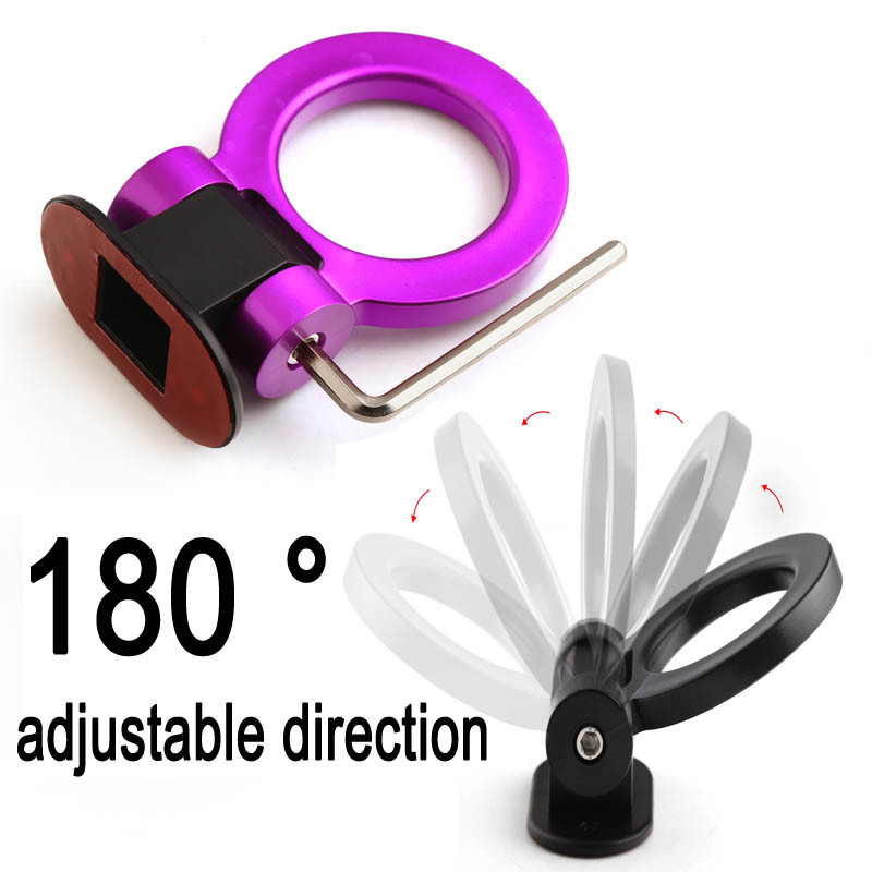 Plastic ABS cârlig remorcă mașină tracțiune inel rotund bare de tractare cârlig remorcă decorare universal