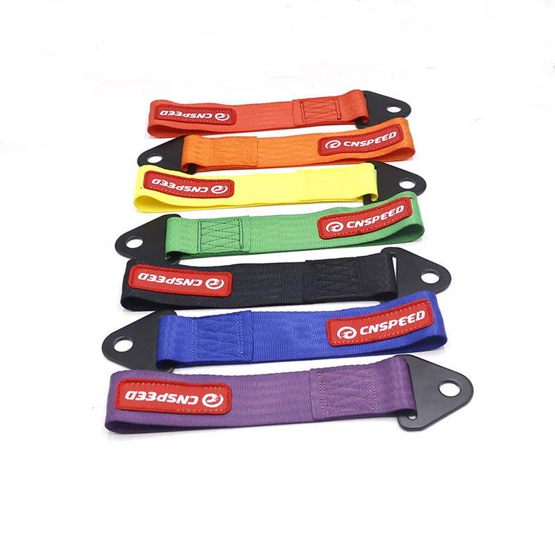 Ťažný popruh CNSPEED Vysokokvalitný ťažný popruh pre pretekárske autá, ťažné laná, ťažné tyče s háčikmi a maticami YC101109