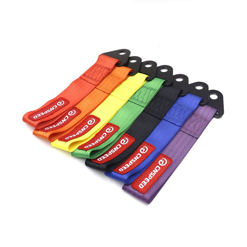 Ťažný popruh CNSPEED Vysokokvalitný ťažný popruh pre pretekárske autá, ťažné laná, ťažné tyče s háčikmi a maticami YC101109