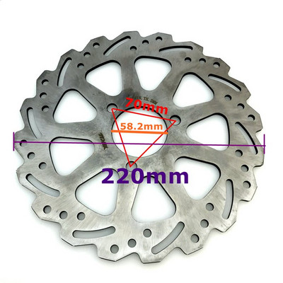 220/260 mm nerūdijančio plieno motociklų paspirtukai stabdžių priekiniai ir galiniai diskiniai diskai, skirti Yamaha Honda Kawasaki Suzuki Ducati