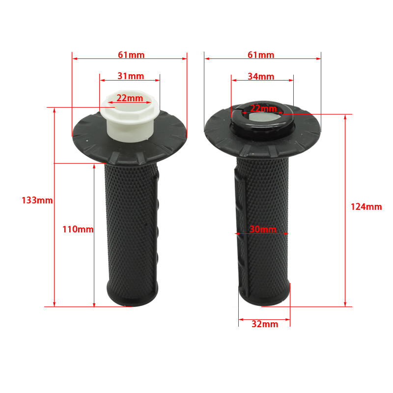 Motociklų vairas 7/8 colių 22 mm vairas su sagčių kumšteliais, skirtas CRF YZF KXF YZF SXF EXC XCF XCW TC125 150 250 300 visureigiams