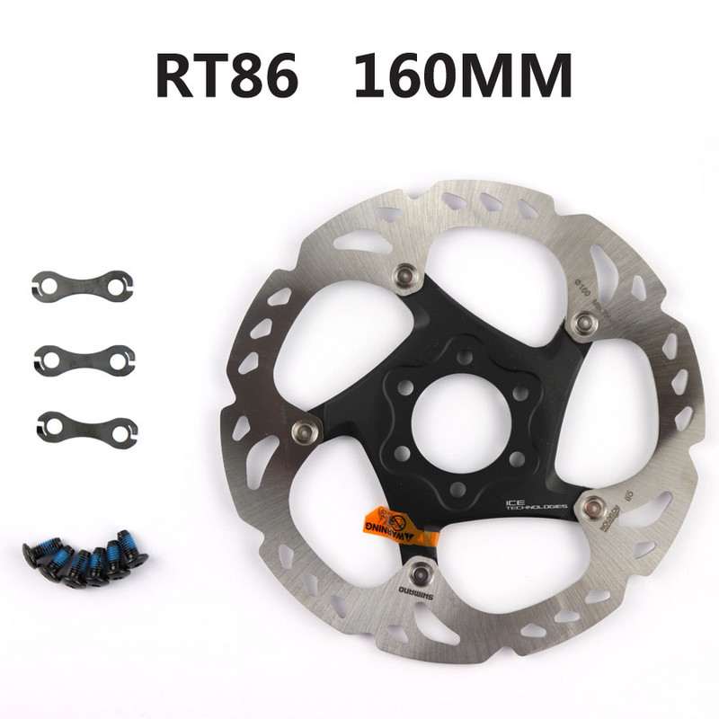 SHIMANO XT féktárcsa SM RT86 Rotor Ice Point technológia féktárcsa 6 csavaros hegyikerékpár tárcsa SHIMANO RT86 160MM 180MM 203MM