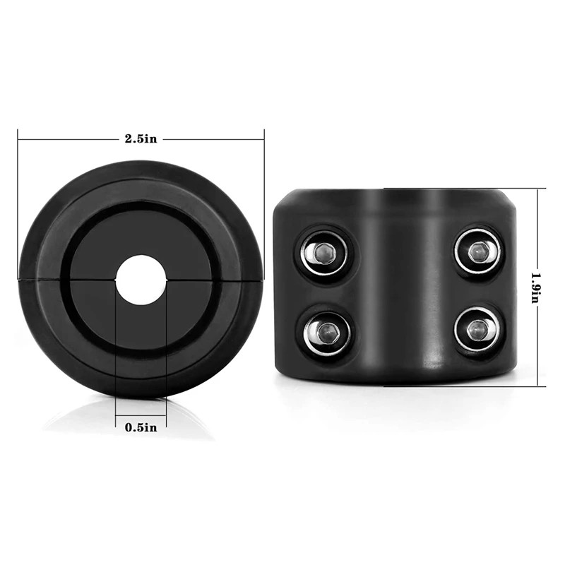 Cârlig de troliu pentru mașină de 3/8 inch cu cârlig pentru cablu de troliu de 60x50 mm Opritor de frânghie de cauciuc Economizor de linie pentru ATV UTV Bicicletă de plajă Vehicul de teren