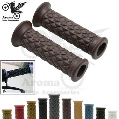 16 színben kapható barna piros fekete forró retro cafe racer alkatrészek 22MM 25MM gumi motoros markolat honda suzuki yamaha harley softail sportster Prince cruise moto kormány motorkerékpár fogantyúk