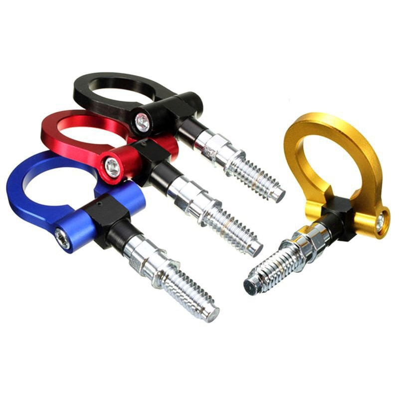 1 buc. Cârlig de remorcă exterior din aliaj de aluminiu pentru modificarea mașinii inel metalic rotund pentru remorcă inel universal pentru bara de protecție față