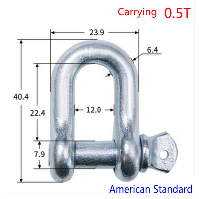 5 ks/sada vysokopevnostných U-skrutiek, lukových strmeňov typu U, závesných skrutiek, lanových skrutiek, strmeňov, manžetových gombíkov, 0,5T/0,75T/1T/1,5T/2T (tony)