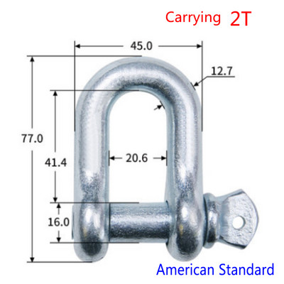 5 ks/sada vysokopevnostných U-skrutiek, lukových strmeňov typu U, závesných skrutiek, lanových skrutiek, strmeňov, manžetových gombíkov, 0,5T/0,75T/1T/1,5T/2T (tony)