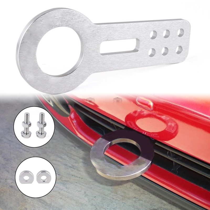 Univerzálny pretekársky zadný ťažný hák, hliníkový nový horúci výpredaj, zliatinový automobil, zadný nárazník, hák na príves, ťažné príslušenstvo pre auto