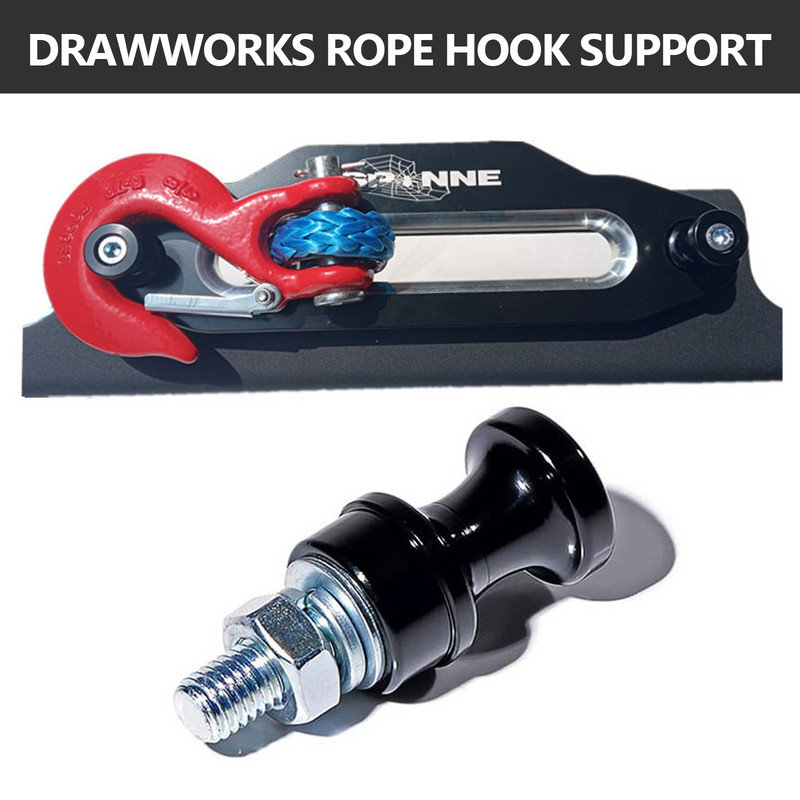 Accesorii pentru mașină Suport cârlig pentru frânghie pentru troliu din argint Suport din oțel pentru cârlig de troliu cu jumătăți de legătură 3/8 1/2 șuruburi 10" Cablan Hawse
