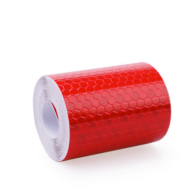 Banda reflectantă de 5 cm x 3 m Cinta Reflectante Adhesiva Film reflector auto pentru mașină Crystal Honeycomb Edge Avertisment de siguranță în trafic