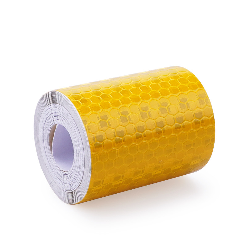 Banda reflectantă de 5 cm x 3 m Cinta Reflectante Adhesiva Film reflector auto pentru mașină Crystal Honeycomb Edge Avertisment de siguranță în trafic