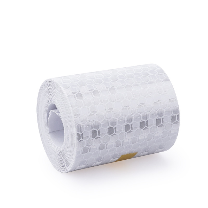Banda reflectantă de 5 cm x 3 m Cinta Reflectante Adhesiva Film reflector auto pentru mașină Crystal Honeycomb Edge Avertisment de siguranță în trafic