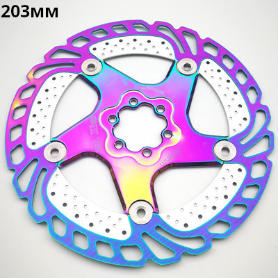 Krāsaini MTB DH disku bremzes 140/160/180/203mm velosipēda dzesēšanas peldošais rotors kalnu šosejas velosipēda dzesēšanas varavīksnes ledus rotori