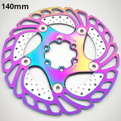 Krāsaini MTB DH disku bremzes 140/160/180/203mm velosipēda dzesēšanas peldošais rotors kalnu šosejas velosipēda dzesēšanas varavīksnes ledus rotori