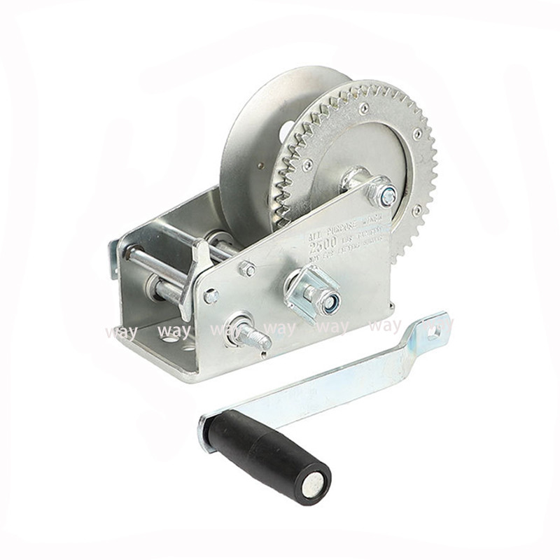 Troliu de mână de înaltă calitate CAP 2000 LBS / 900 KG 8M Curea sintetică extra lungă chingă Remorcă pentru barcă de mașină