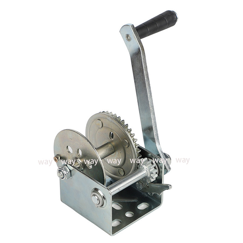 Troliu de mână de înaltă calitate CAP 2000 LBS / 900 KG 8M Curea sintetică extra lungă chingă Remorcă pentru barcă de mașină