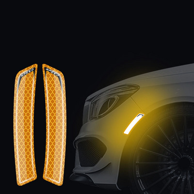 Banda anti-coliziune autocolant reflectorizant de noapte Semn de avertizare bandă film reflectorizant pentru roată autocolant de protecție a sprâncenelor