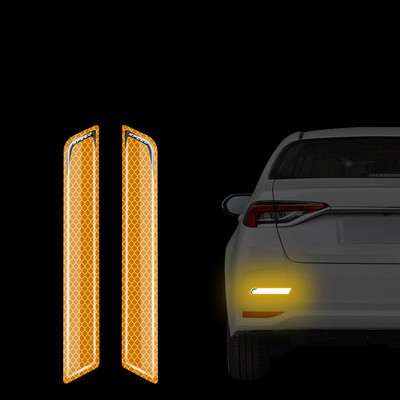 Banda anti-coliziune autocolant reflectorizant de noapte Semn de avertizare bandă film reflectorizant pentru roată autocolant de protecție a sprâncenelor