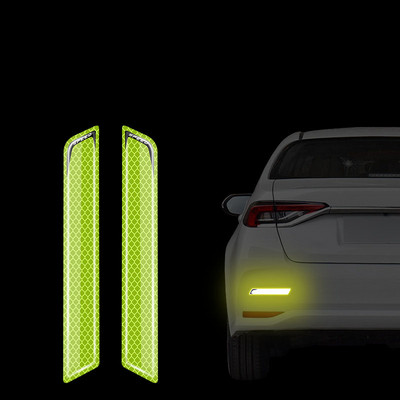 Banda anti-coliziune autocolant reflectorizant de noapte Semn de avertizare bandă film reflectorizant pentru roată autocolant de protecție a sprâncenelor