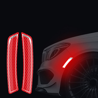 Banda anti-coliziune autocolant reflectorizant de noapte Semn de avertizare bandă film reflectorizant pentru roată autocolant de protecție a sprâncenelor