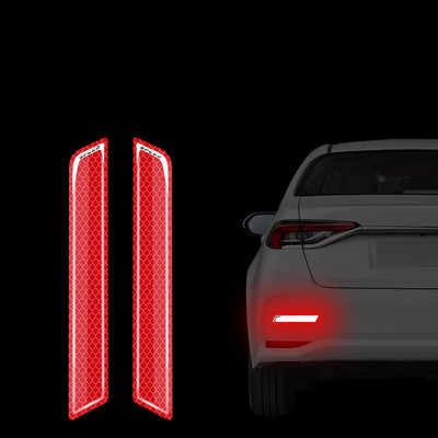 Banda anti-coliziune autocolant reflectorizant de noapte Semn de avertizare bandă film reflectorizant pentru roată autocolant de protecție a sprâncenelor