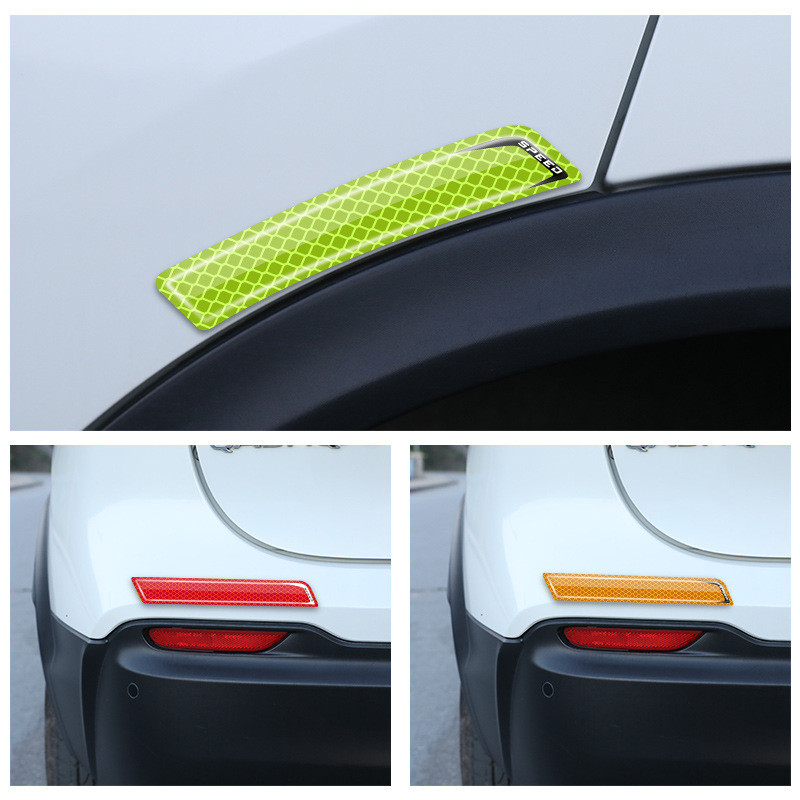 Banda anti-coliziune autocolant reflectorizant de noapte Semn de avertizare bandă film reflectorizant pentru roată autocolant de protecție a sprâncenelor