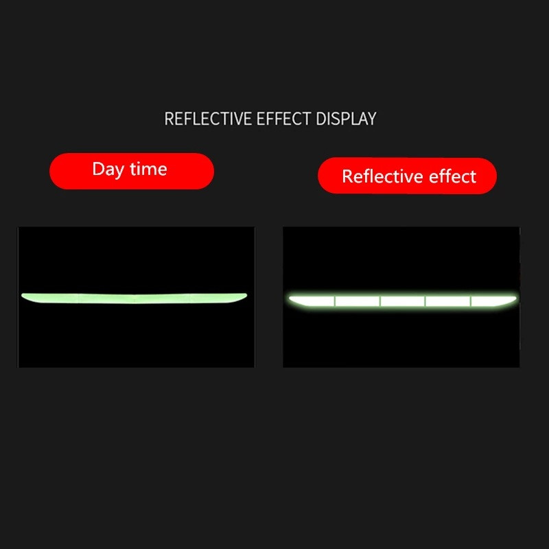 2 bucăți roșu și alb decor pentru coada mașinii Conducere nocturnă autocolant reflectorizant bandă semn de avertizare pentru siguranță