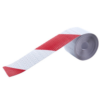 10m x 5cm Προειδοποιητική Ταινία Ασφαλείας Reflective Tape Αυτοκόλλητη Ταινία Reflective Strip Traffic Reflective Αυτοκόλλητα Χρώμα: κόκκινο + λευκό
