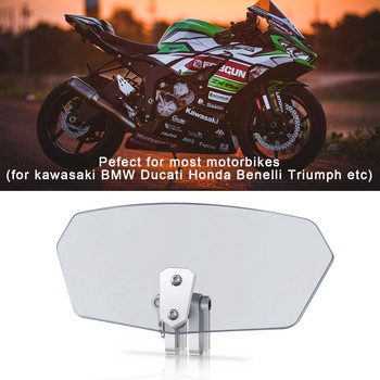 Justech Регулируем дефлектор за предно стъкло Универсално предно стъкло за мотоциклети за Kawasaki Honda KTM Дефлектор за предно стъкло