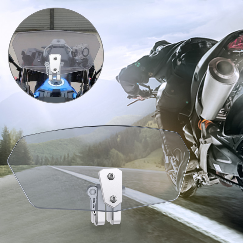 Justech állítható szélvédő szélterelő univerzális motorkerékpár szélvédő Kawasaki Honda KTM szélvédő szélterelőhöz