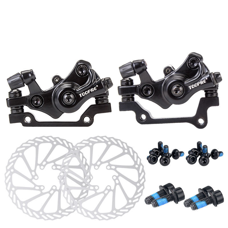 Itin lengvi kalnų dviračių mechaniniai traukimo diskiniai stabdžiai mtb elektriniai dviračio diskiniai stabdžiai universalūs priekiniai ir galiniai stabdžių apkabos