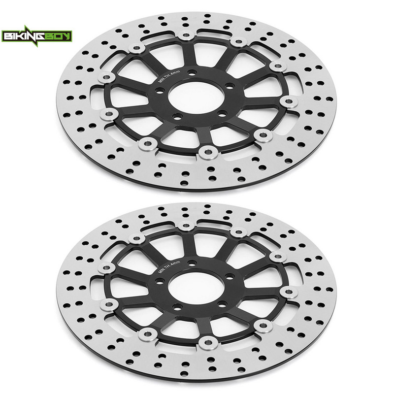 BIKINGBOY Disc frana fata Discuri Rotoare Ninja ZX6R 95-02 ZX9R 98 99 ZX12R 04 05 06 07 ZR 750 Zephyr 91-01 ZR 550 90-01 97 96 94