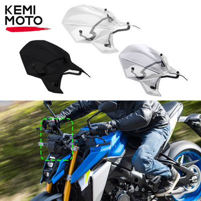 Предно стъкло за предно стъкло за SUZUKI GSX-S1000 GSXS1000 2021 2022 Дефлектор за вятър Екран със скоба GSXS 1000 Аксесоари