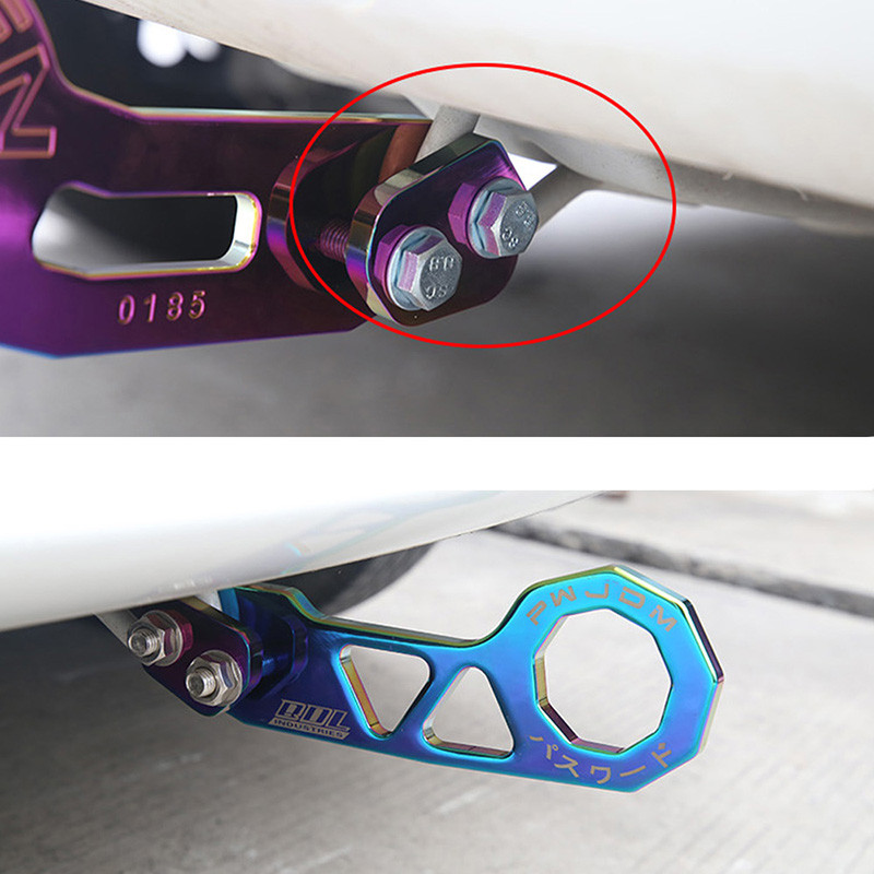 Cârlig de remorcare spate JDM Style Racing Cârlig de remorcare spate din aliaj de aluminiu pentru honda civic fit jazz gk5