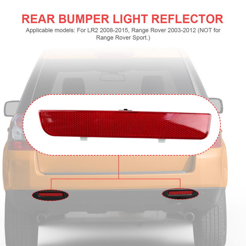 Bara de protecție spate Reflector Durabil Stânga Dreapta Bara de protecție spate Lampă de ceață din plastic Piese exterioare auto Accesorii auto