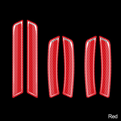 6 bucăți autocolante de avertizare pentru siguranța mașinii Mark Autocolante reflectorizante pentru mașină Bandă pentru bara de protecție Benzi reflectorizante Accesorii exterioare