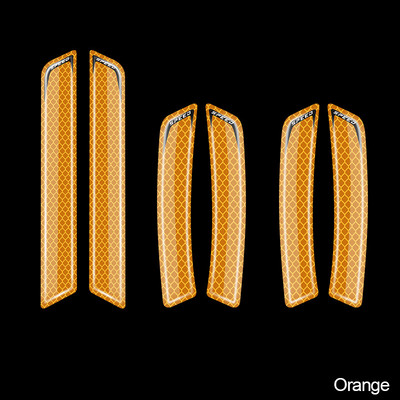 6 bucăți autocolante de avertizare pentru siguranța mașinii Mark Autocolante reflectorizante pentru mașină Bandă pentru bara de protecție Benzi reflectorizante Accesorii exterioare