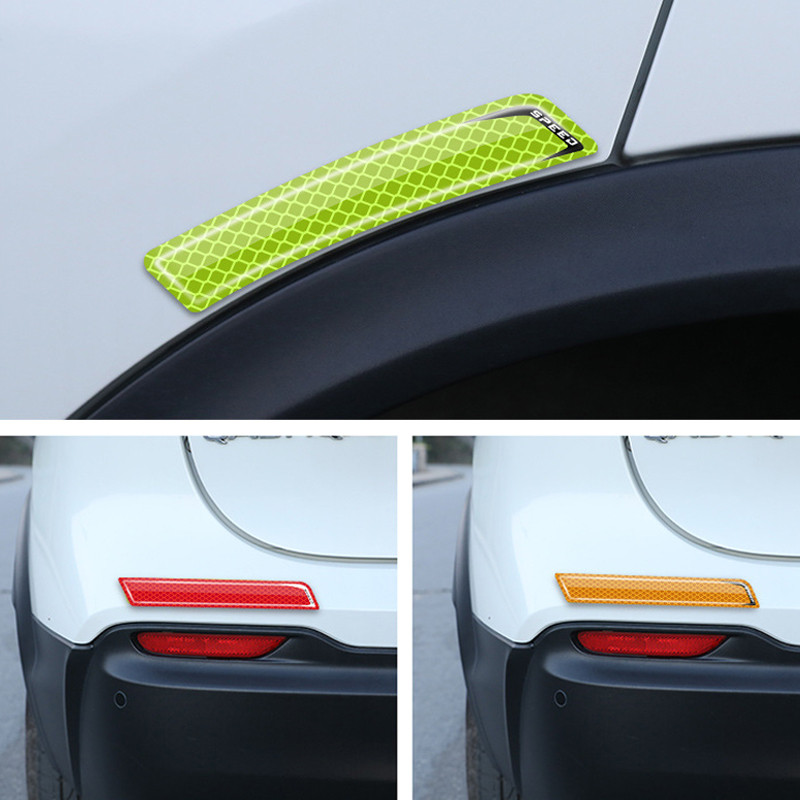 6 bucăți autocolante de avertizare pentru siguranța mașinii Mark Autocolante reflectorizante pentru mașină Bandă pentru bara de protecție Benzi reflectorizante Accesorii exterioare