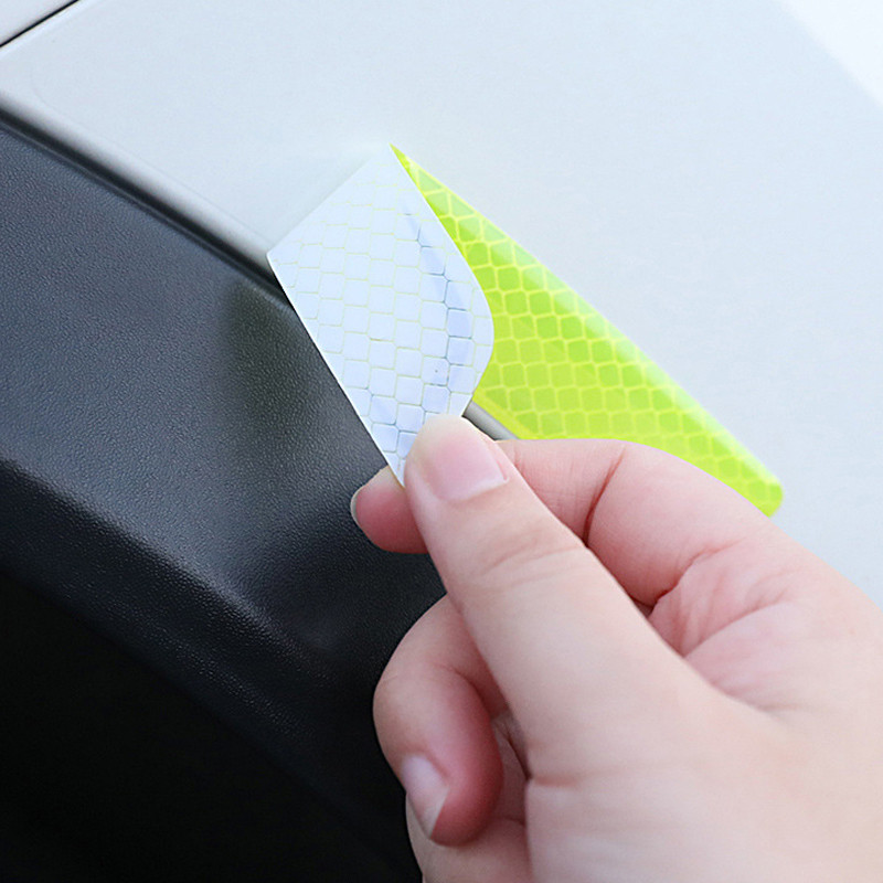 6 bucăți autocolante de avertizare pentru siguranța mașinii Mark Autocolante reflectorizante pentru mașină Bandă pentru bara de protecție Benzi reflectorizante Accesorii exterioare